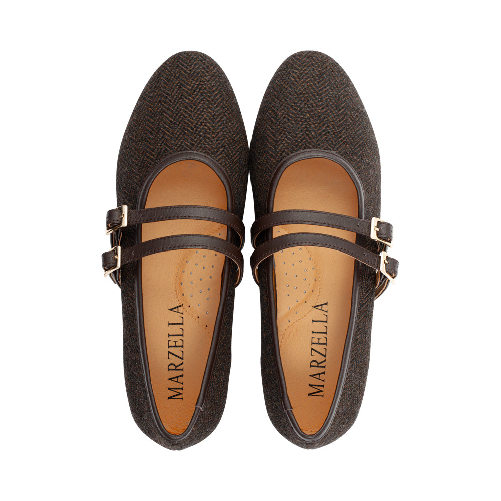 Leva Cocoa Herringbone F26