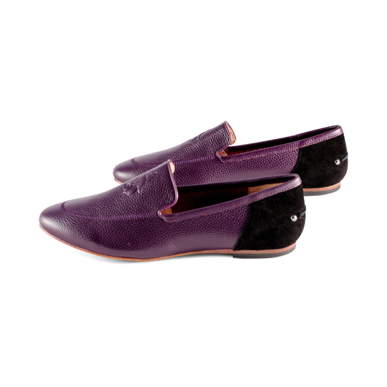 Lev Eggplant Leather F23