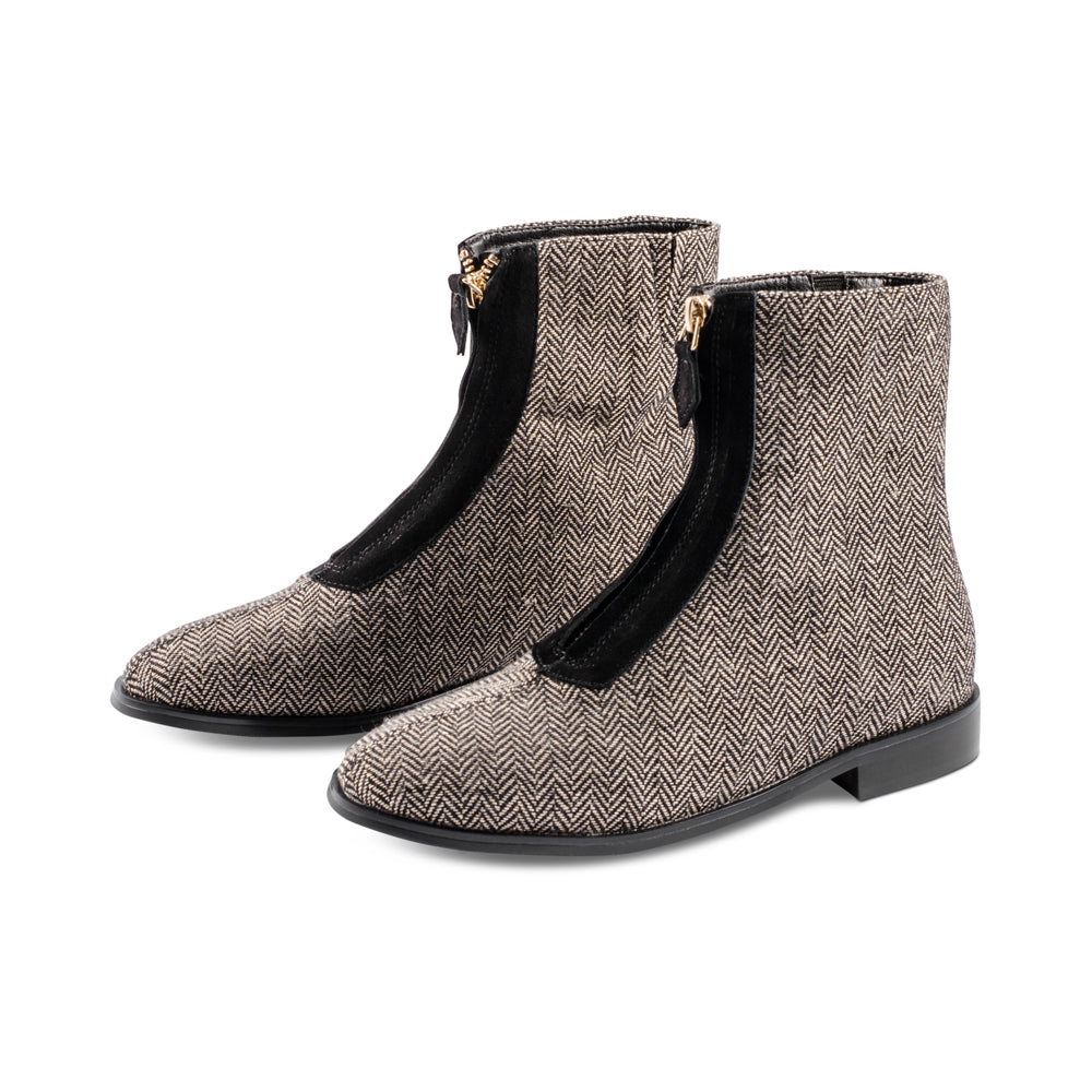 Lily Beige Herringbone F23