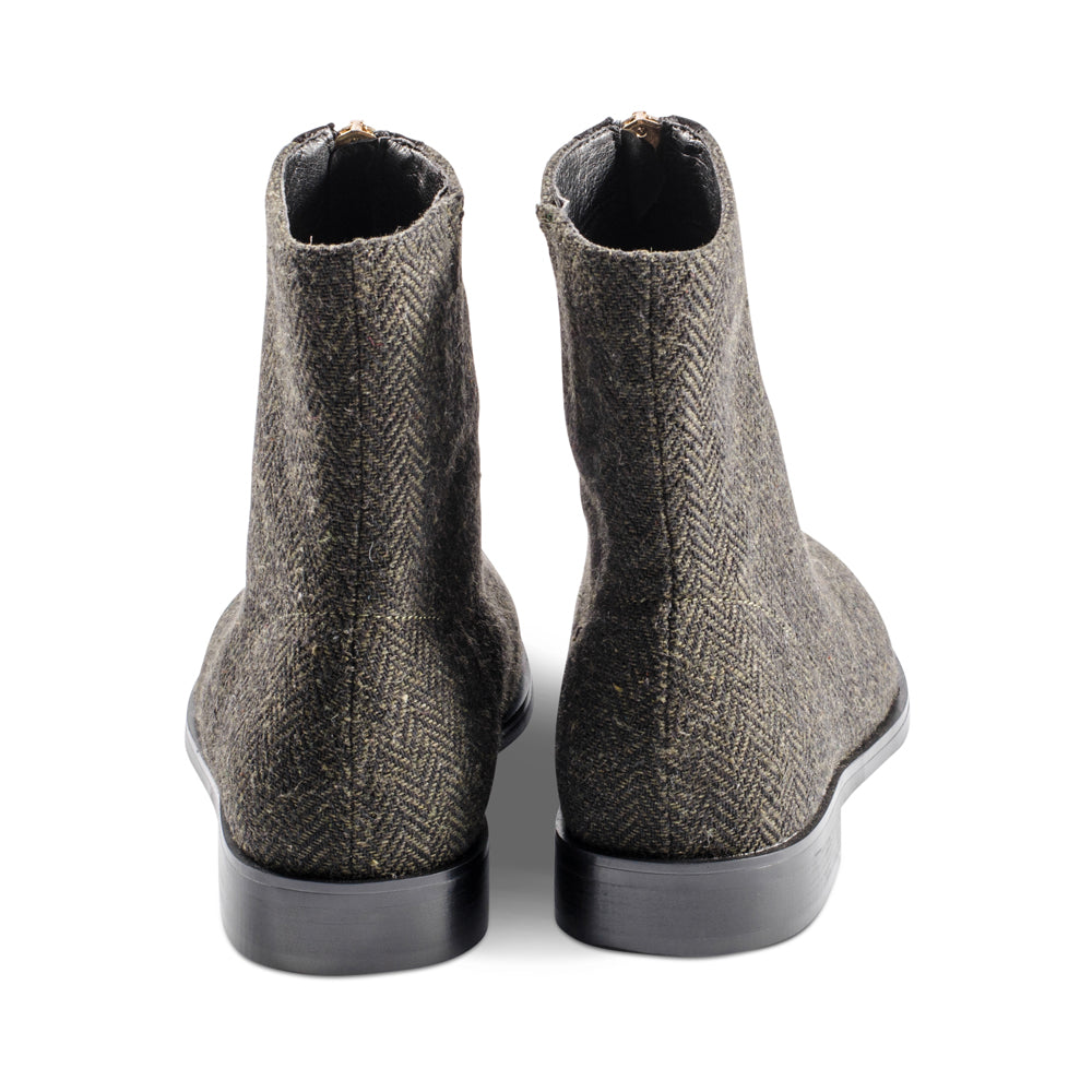 Lily Olive Herringbone F23