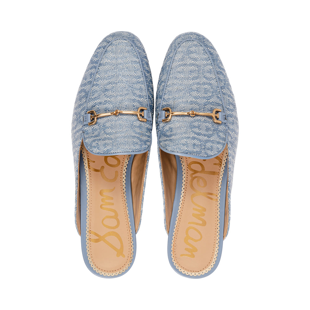 Lizzie Azure Blue Logo Fabric S26