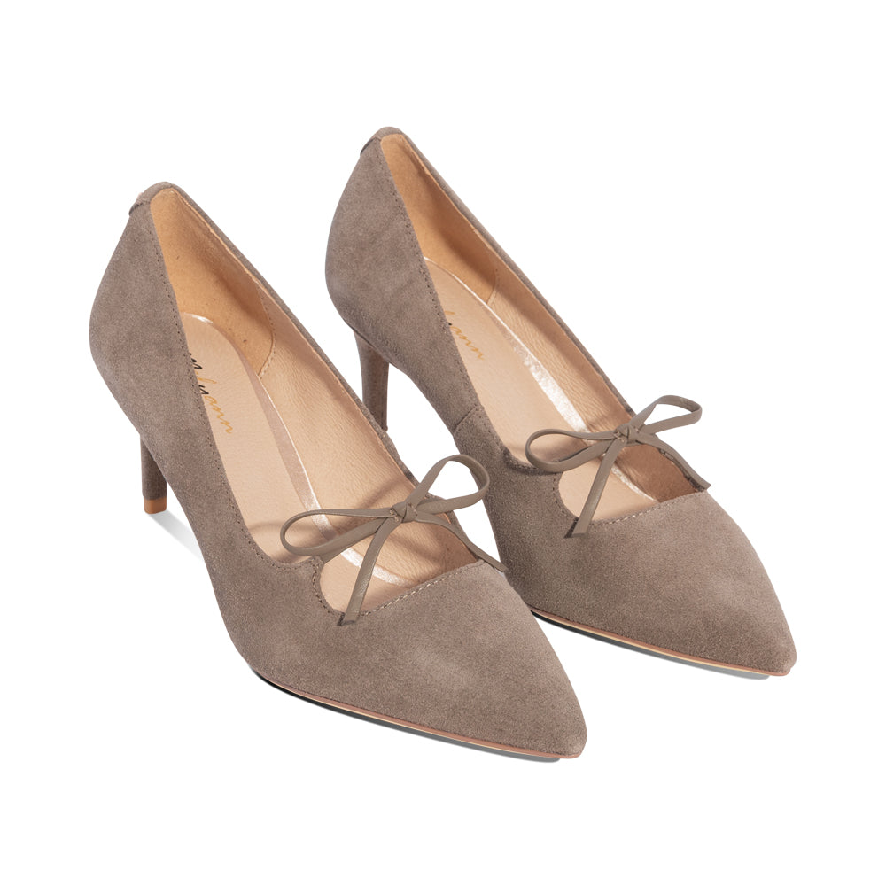 Lowesme Taupe Suede F26