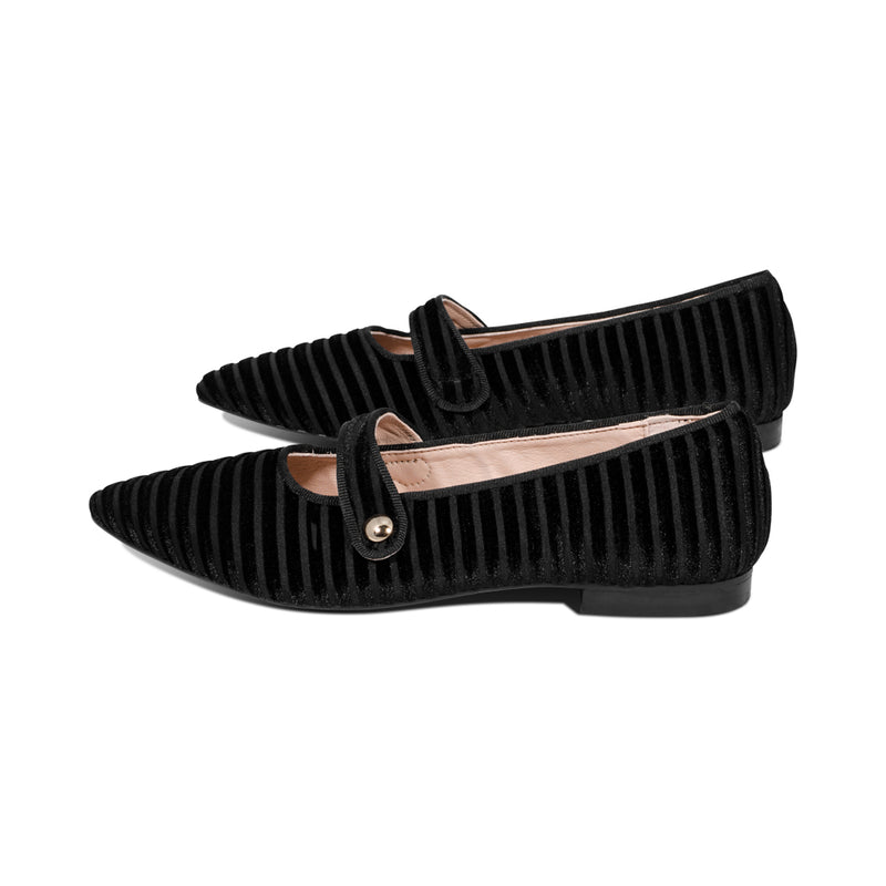 Lucerne Black Embroidered Velvet F25