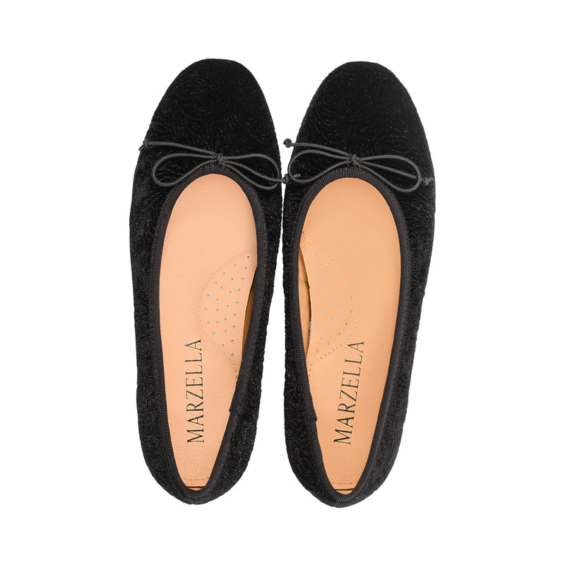 Mallow Black Paisley Velvet F25