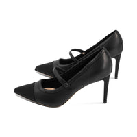 Manna Black Leather / Grosgrain F26