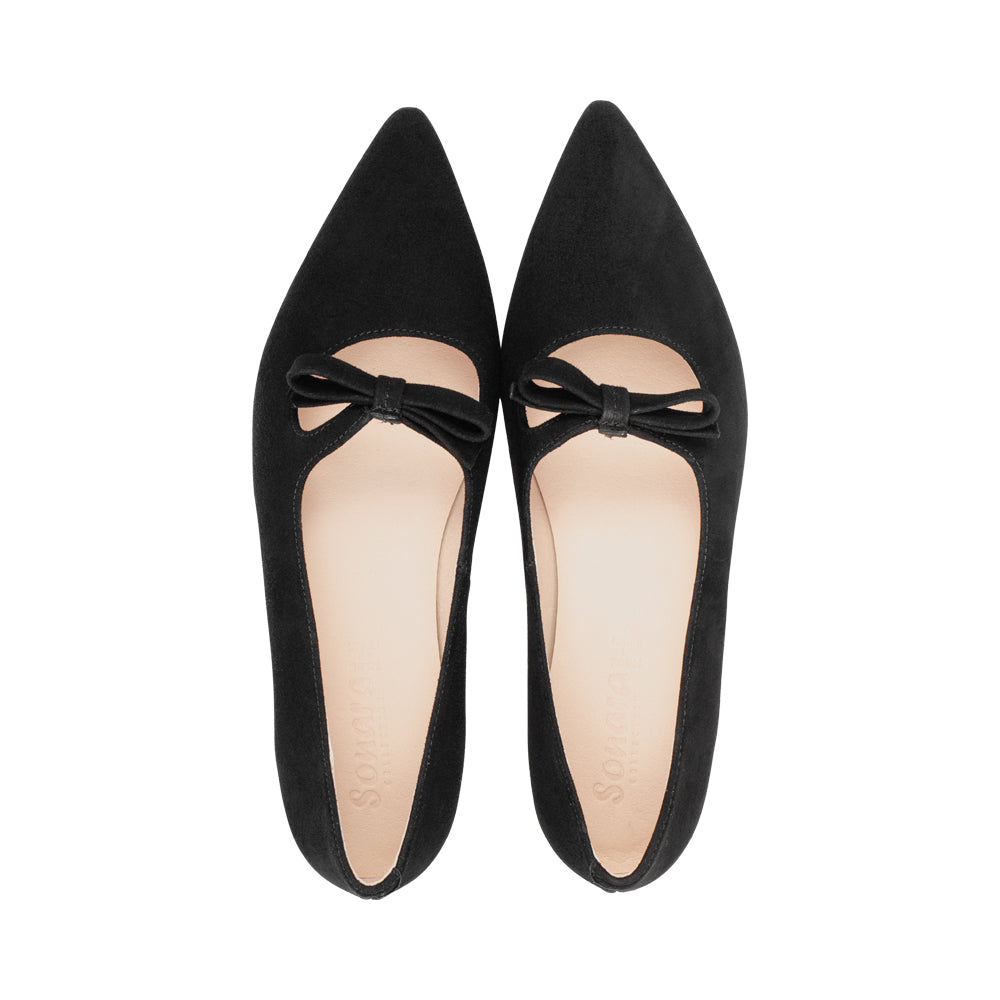 Maya Black Suede F26