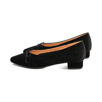 Maza Black Criss Cross Velvet F26