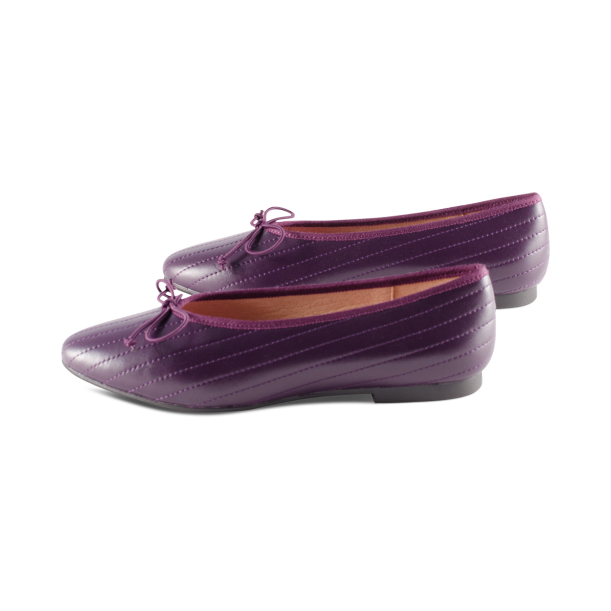 Mel-2 Eggplant Leather Lines F23