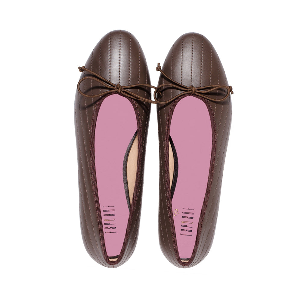 Mel-2 Dark Brown Leather Lines F23