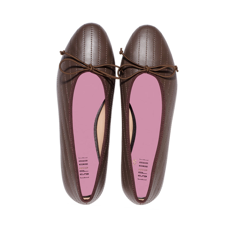 Mel-2 Dark Brown Leather Lines F23