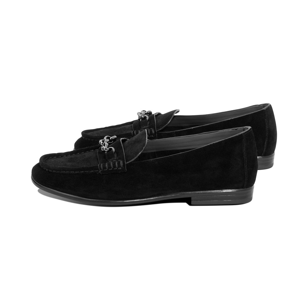 Mira Black Suede F26