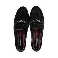Mira Black Suede F26