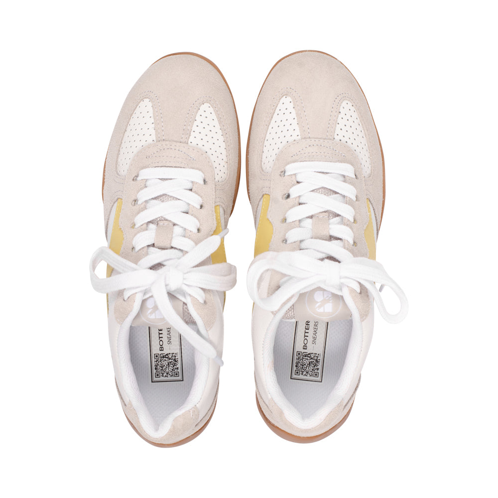 Mitzy White/Yellow/Grey Leather S26