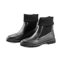 Moccer Black Leather / Taupe F23