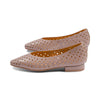 Naples Taupe Laser Cut Leather S25