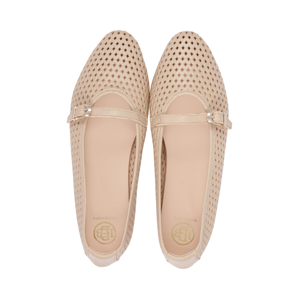 Natalie2 Sand Laser Cut Leather S26