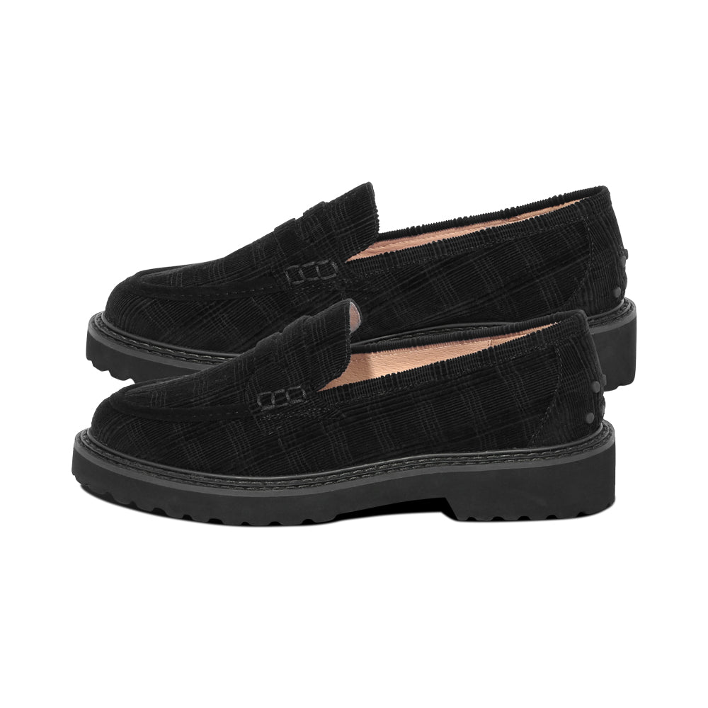 Nepe Black Plaid Corduroy F26