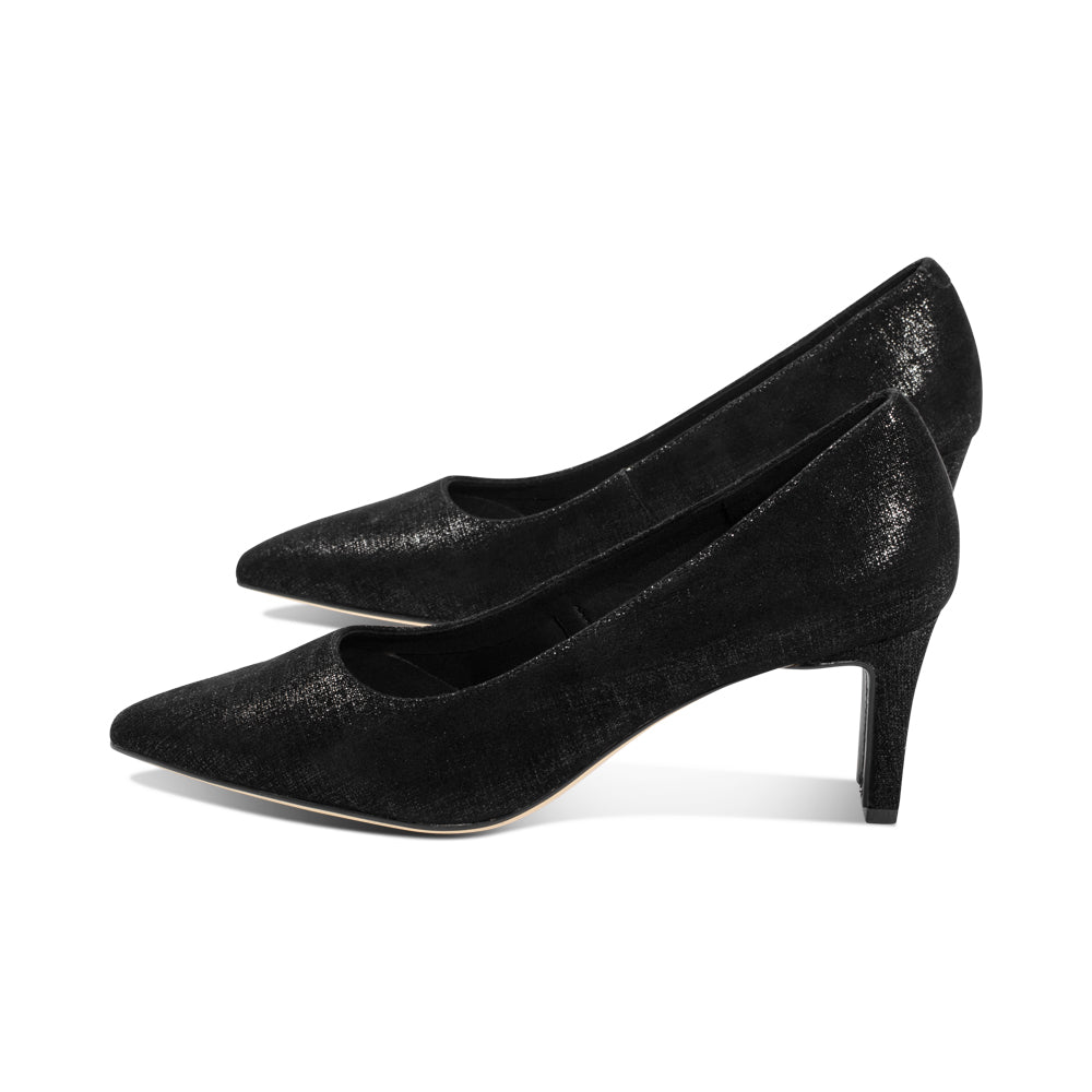 Neve Black Print Suede F25