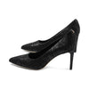 Newthin Black Striped Suede F25