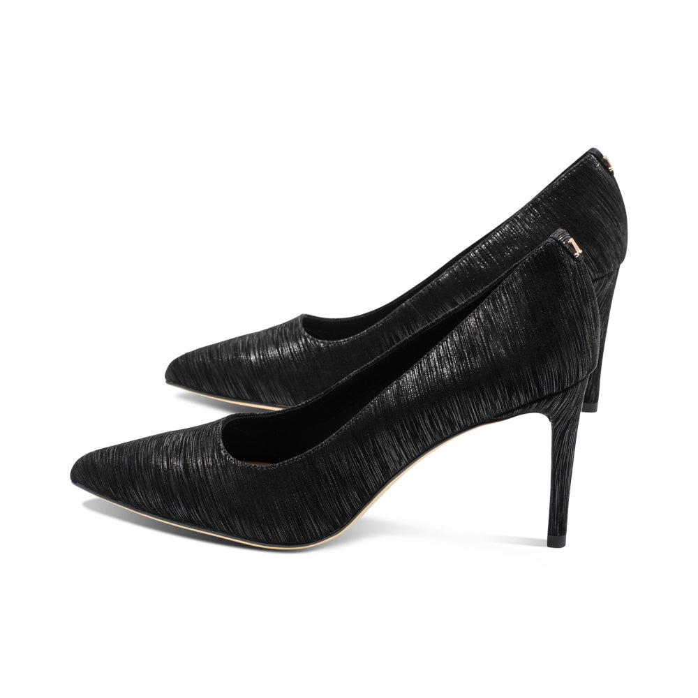 Newthin Black Striped Suede F25