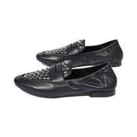 Nik Black Leather / Silver F25