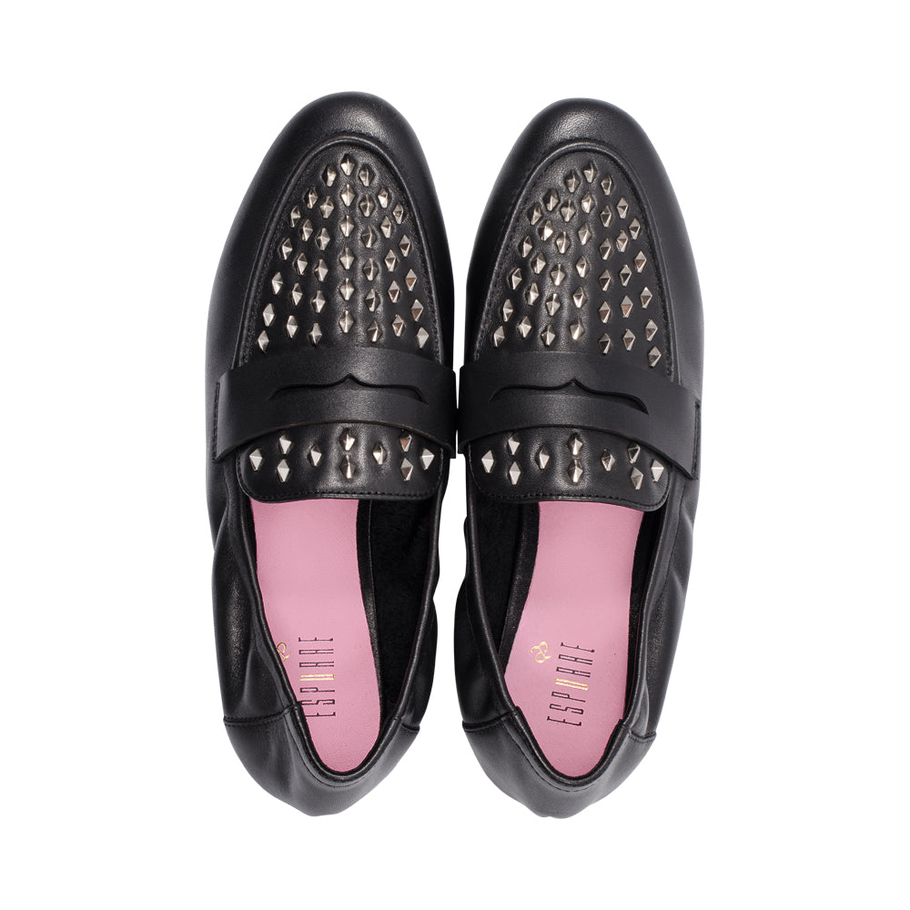 Nik Black Leather / Silver F25
