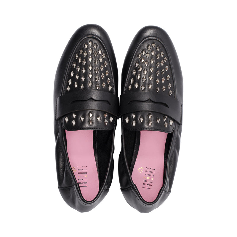 Nik Black Leather / Silver F25