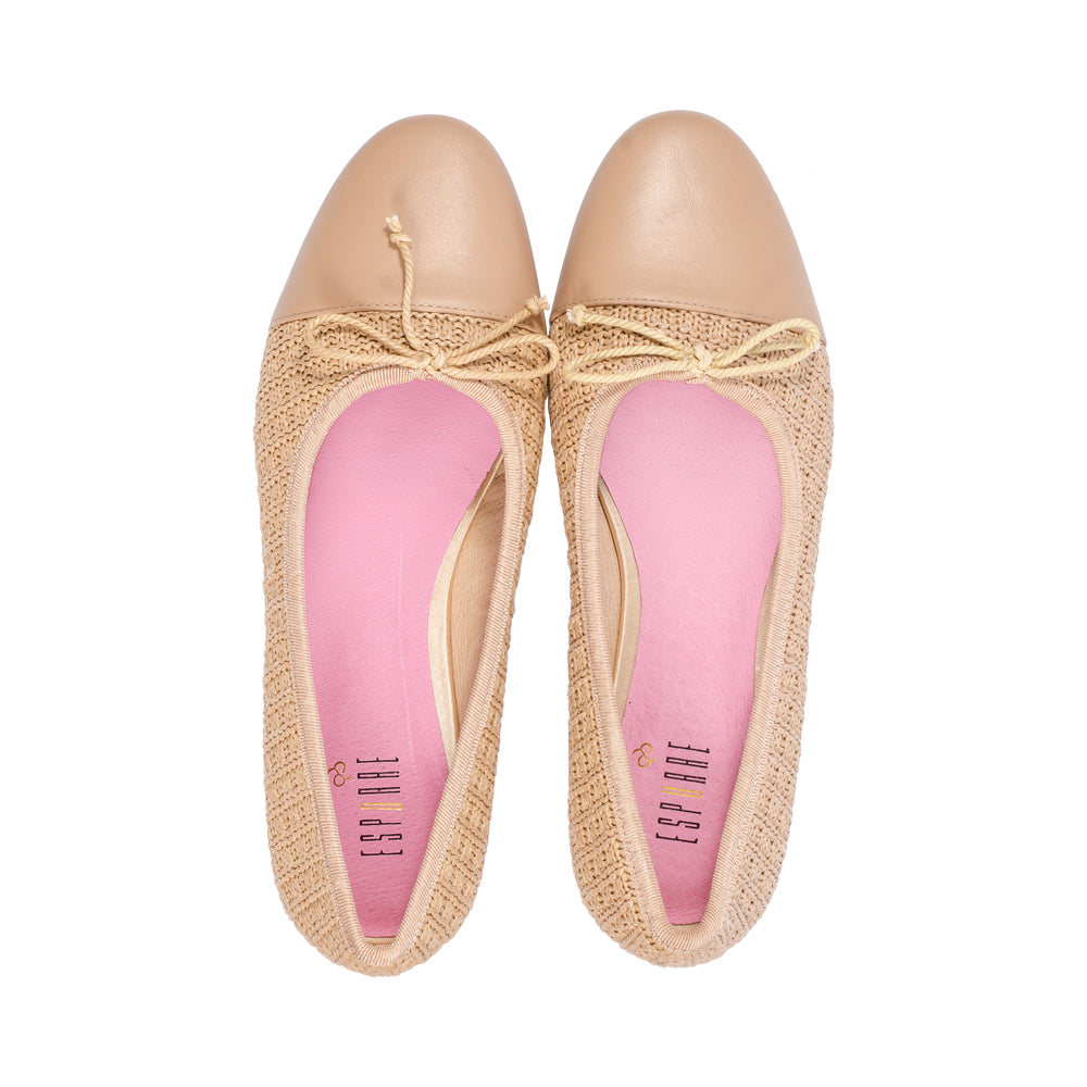 Nime Nude Raffia / Leather S25