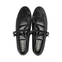 Evara Black Embossed Flowers F26