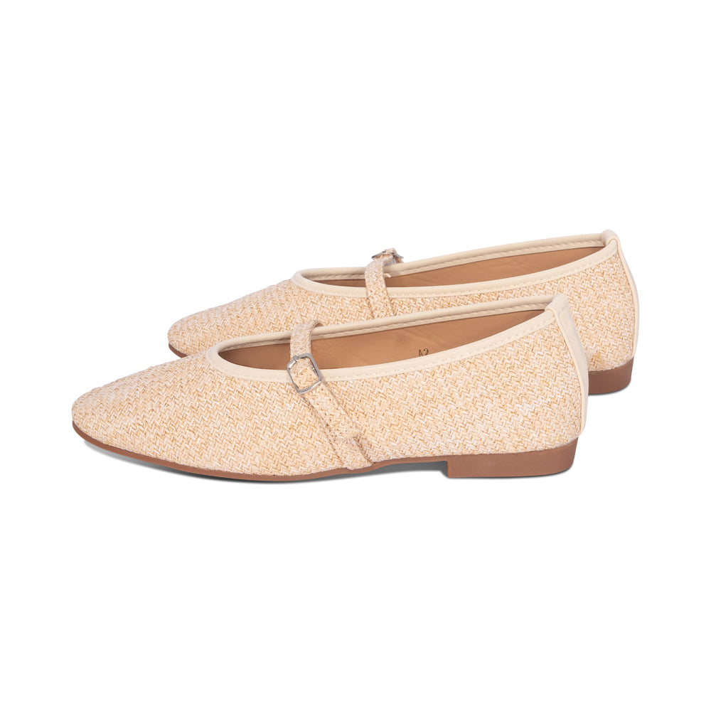 Noa Ivory/Gold Raffia S26