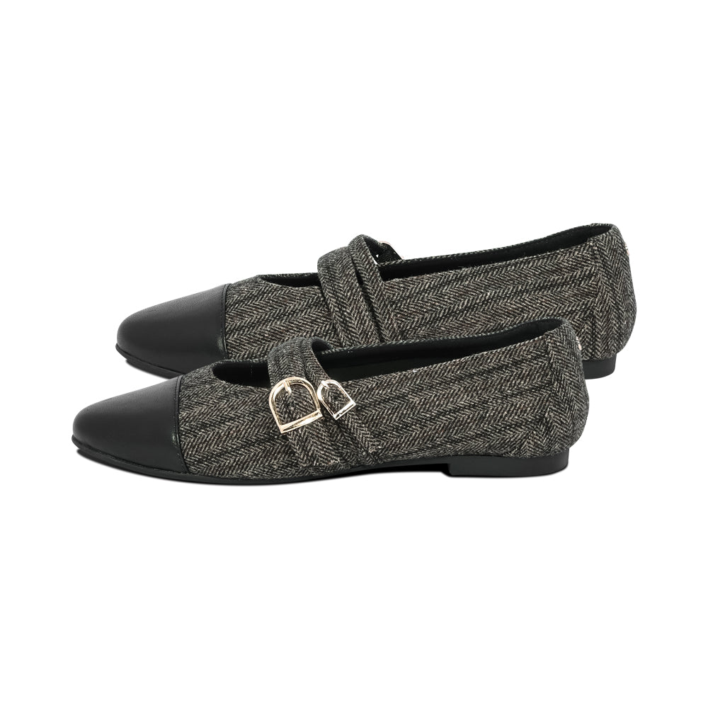 Oaks Grey Striped Wool F26