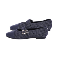 Oaks Navy Striped Wool F26