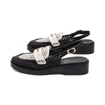 Palinted Black / Ivory Raffia S25