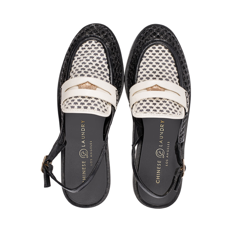 Palinted Black / Ivory Raffia S25