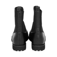 Peacock Black Leather F26