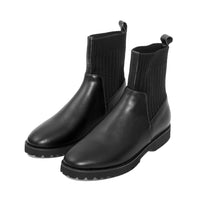 Peacock Black Leather F26