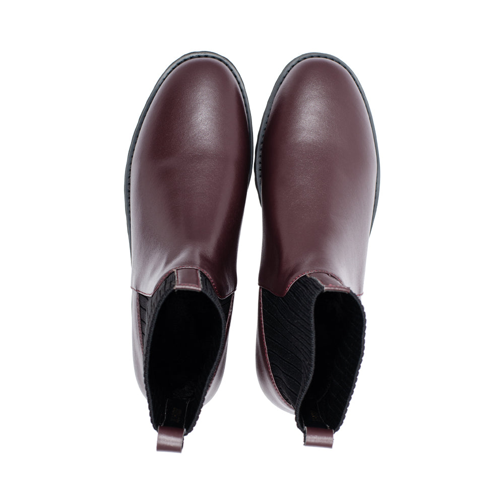 Peacock Dark Wine Leather F26