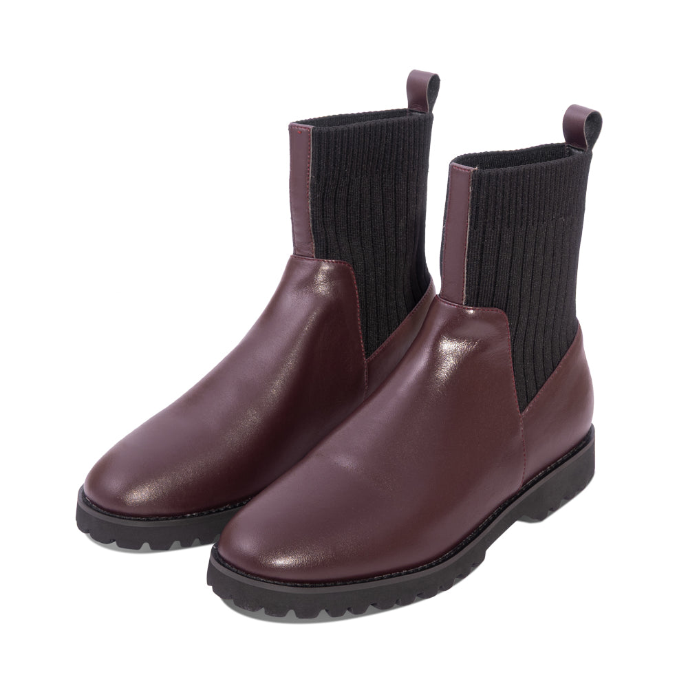 Peacock Dark Wine Leather F26