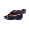 Pearl Navy Fur / Black Patent F23