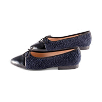 Pearl Navy Fur / Black Patent F23