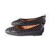Petal Black Woven Leather F23