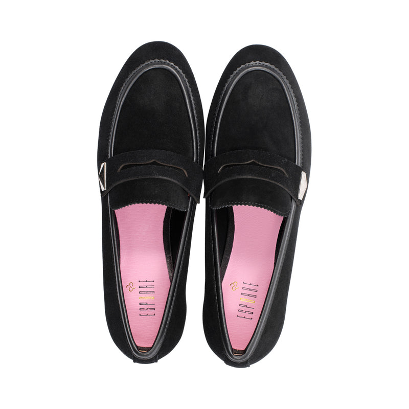 Pia Black Suede F25