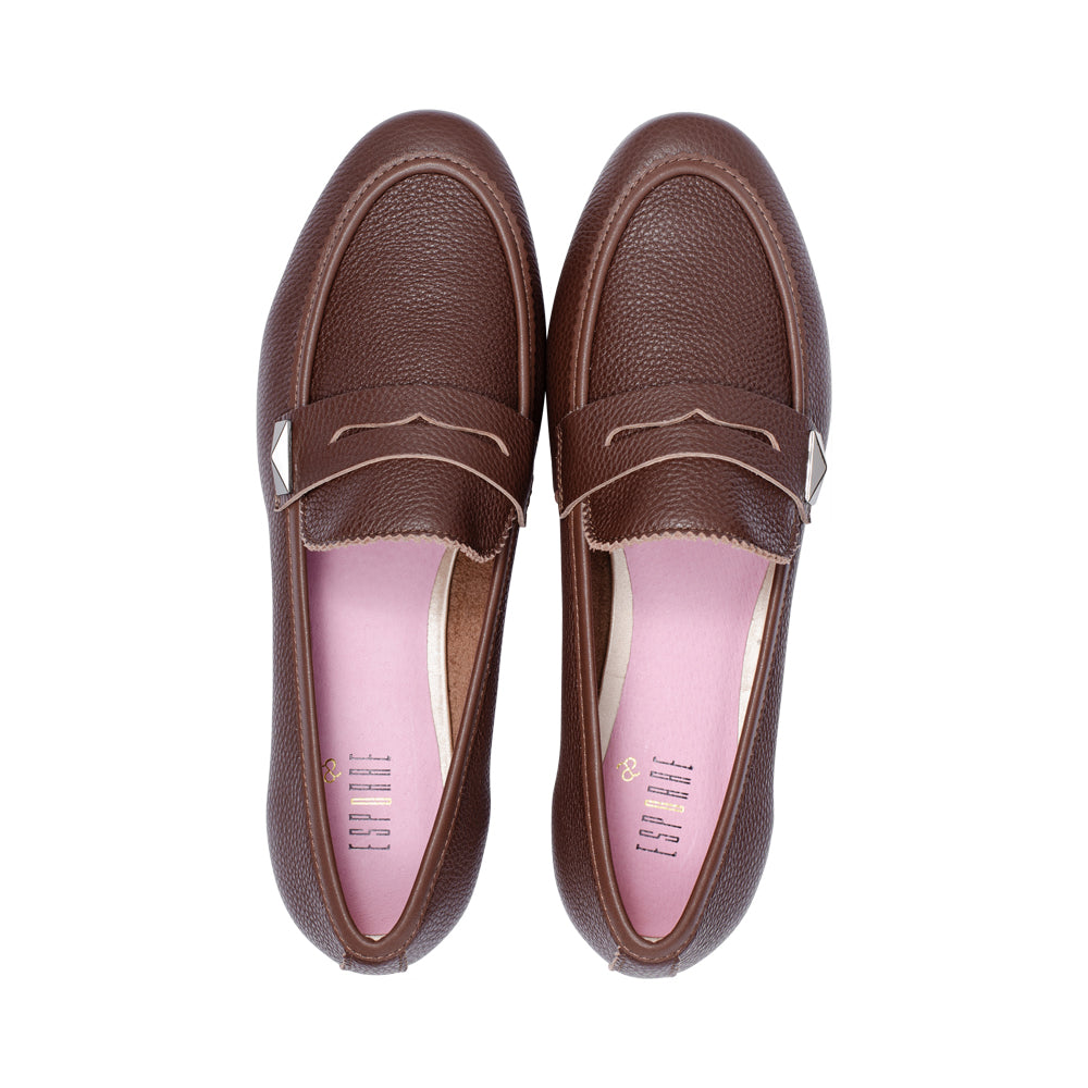Pia Brown Grainy Leather F26