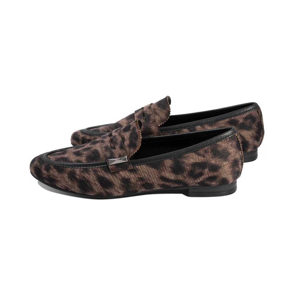 Pia Taupe Leopard Fabric F26