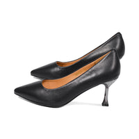 Feather Black Leather F25