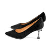 Feather Black Velvet Embossed F25