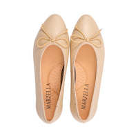 Polina Vanilla Beige Leather S25