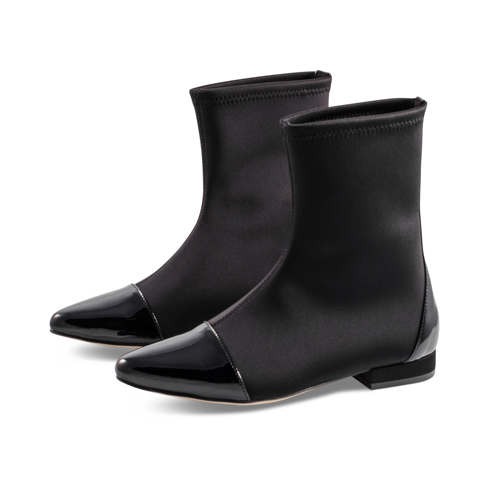 Poppy Black Patent / Black Lycra F23