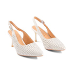 Prato Cream Perforated Leather S25