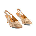 Prato Nude Perforated Leather S25